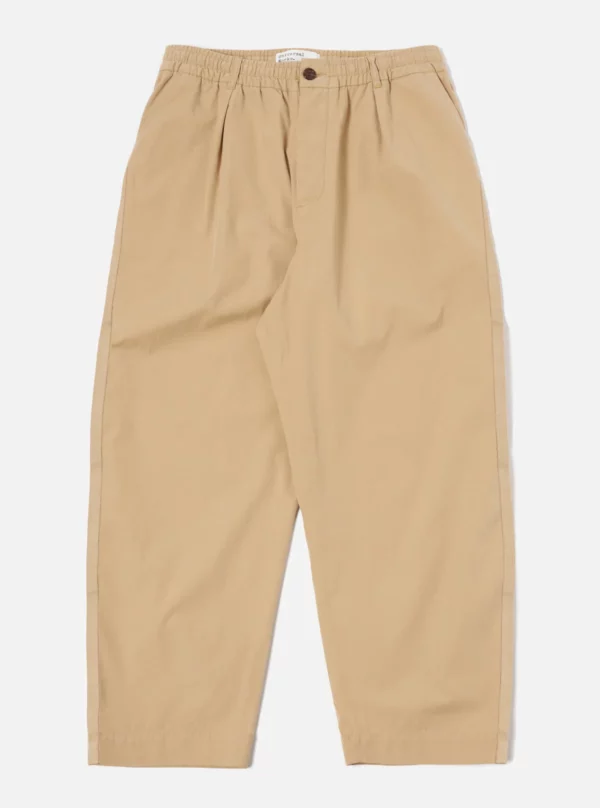 Universal Works Oxford Pant in Dark Sand Summer Canvas - Afbeelding 3