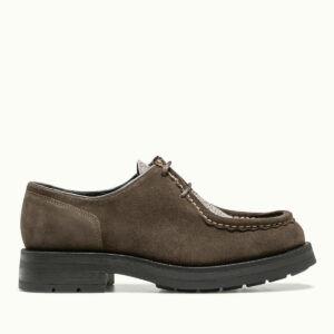 Kleman - Brown Suede Thick Sole Derby Shoes