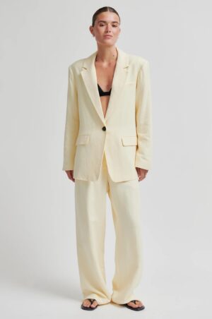 Second Female - Lino Classic Trousers - Alabaster Gleam