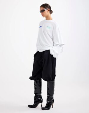Stieglitz - Mare Wide Skate Longsleeve - White