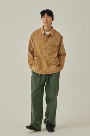 Kappy Design - Two Tuck Wide Kation Pants - Khaki